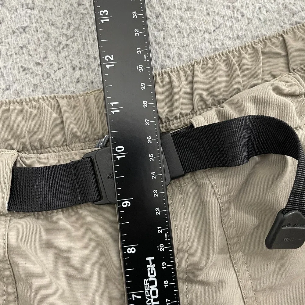 The North Face Shorts Men L Tan Belted Outdoor Hiking Nylon Cargo